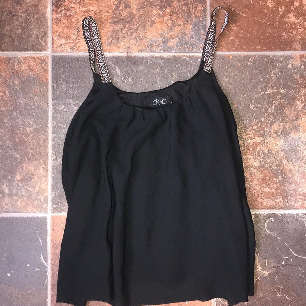 Black tank top